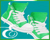 GREEN SNEAKERS WHITE