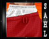 LS~BAGGY SHORTS RED