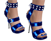 Spiked Blue Heels