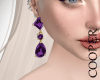 !A purple earrings