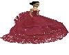  red wedding gown