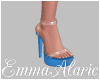 Mona Glass Heels.. BLUE