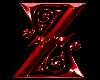 Z Goth Red Z Wall Letter