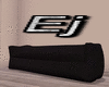 Ej*simple black couch