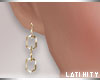 L* Chain Earrings Gold