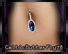 Saphire Oval Belly Ring