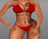 Red Bikini RLL +Tattoo