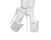 Nina White Heels