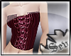 ~S~Magenta goth corset