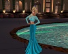 Aqua Full Length Dress