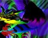 Rainbow Kitsune Tail