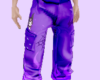 Purple Flame Cargo Pants