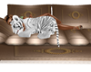 Animat tiger sofa bronze
