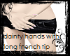 dainty hands+long nails