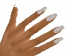 White Pattern Nails