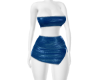 4/01 blue Mini Dress M/L