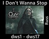 I Don't Wanna Stop  Ozzy