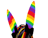 Rainbow Bunny Ears 