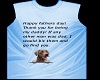 Fathers day blue puppy t