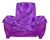 purple reclining chair
