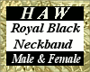 Royal Black Neckband