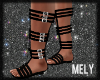 "MC"Black Sandals