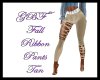 GBF~Tan ribbon Pants
