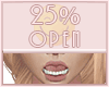 Open Mouth 25%