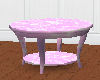 pink swirl coffee table