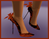 P0SH Orange Heels