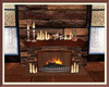Rustic Fall Fireplace