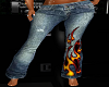 flame jeans