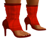 red plaid heels