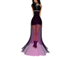 Purple Black Dress