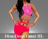 Diva Dress Coral Rl