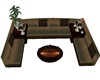 !CLJ! Brown Sectional