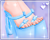 Ribbon heels blue