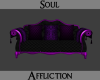 Purple/Black Couch