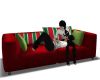 Red Festive Sofa