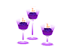 Neon Purple Candles