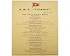 1st class menu Titanic