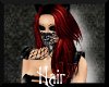 Red/blk Ellie hair