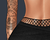 D- Black Denim Skirt