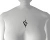 Chest Snake Tattoo
