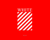 Pant red - off white