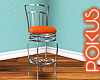 Orange Poseless Stool