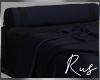 Rus Navy Blue Bed