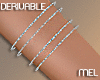 Mel-Shiny Armbands L/R