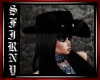*S*Cowgirl hat lace blk
