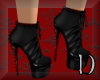 Funky red spiked boots